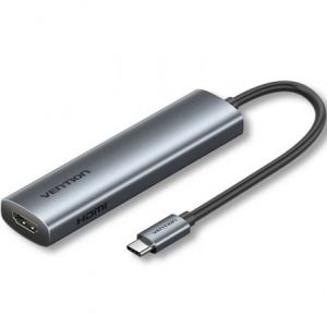 art_ven-dock-tglhb_1 Docking USB Tipo-C Vention TGLHB/ 1xUSB Tipo-C/ 2xUSB/ 1xHDMI 4K/ 1xUSB Tipo-C PD/ Gris