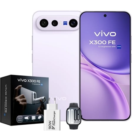 art_vivo-sp-x300-fe-pur-pack_1 Smartphone Vivo X300 FE 12GB/ 512GB/ 6.31"/ 5G/ Púrpura/ Incluye Extensor Teleobjetivo + Vivo Watch GT2