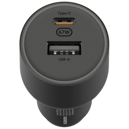 art_xia-carga-coche-67w-usbac-bk_1 Cargador de Coche Xiaomi 67W USB-A Tipo-C/ 1xUSB-A/ 1xUSB Tipo-C/ 67W