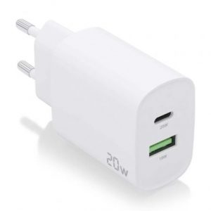 art_ais-carga-a110-0754_1 Cargador de Pared Aisens A110-0754/ 1xUSB Tipo-C/ 1xUSB/ 20W