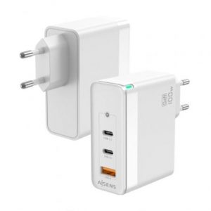 art_ais-carga-asch-100w3p008-w_1 Cargador de Pared GaN Aisens ASCH-100W3P008-W/ 2xUSB Tipo-C/ 1x USB/ 100W