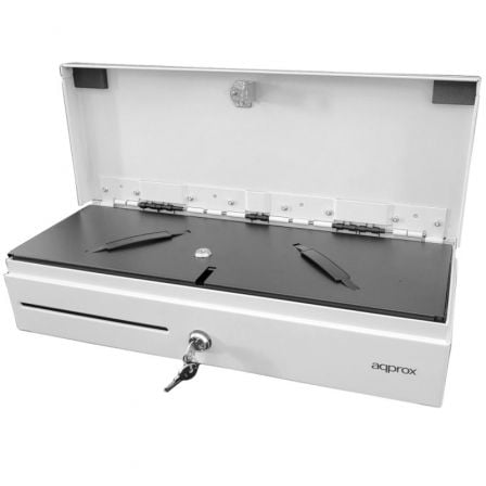 art_app-cajon-appcash02fliptopwh_1 Cajón Portamonedas Approx appCASH02FLIPTOPWH/ Manual y Automático/ Blanco