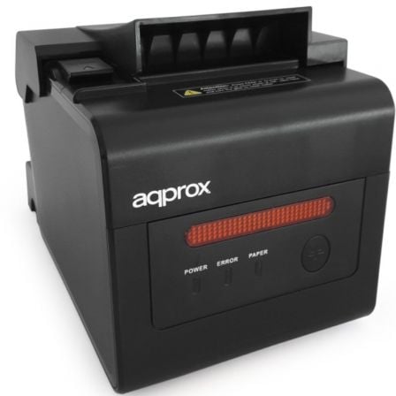 art_app-imp-ter-apppos80alarm_1 Impresora de Tickets Approx appPOS80ALARM/ Térmica/ Ancho papel 58 y 80mm/ USB-RS232-LAN-RJ11/ Negra