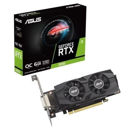 art_asu-gf-rtx3050-lp-brk-oc-6g_1 Tarjeta Gráfica Asus GeForce RTX 3050 LP BRK OC Edition/ 6GB GDDR6/ Compatible con Perfil Bajo