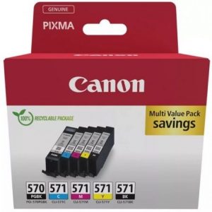art_can-multipack-0372c006_1 Cartucho de Tinta Original Canon PGI-570 + CLI-571 Multipack/ Cian/ Magenta/ Amarillo/ Negro
