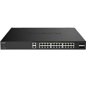 Switch Gestionable D-Link DXS-1250-28YP/E 24 Puertos/ RJ-45 10Gbps/ SFP/ PoE