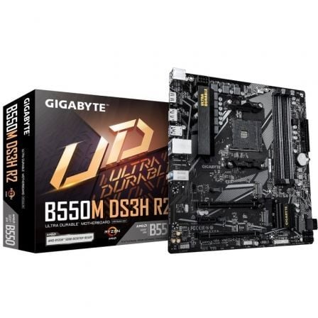art_gig-pb-b550m-ds3h-r2_1 Placa Base Gigabyte B550M DS3H R2 Socket AM4/ DDR4/ PCIe 4.0/ Micro ATX