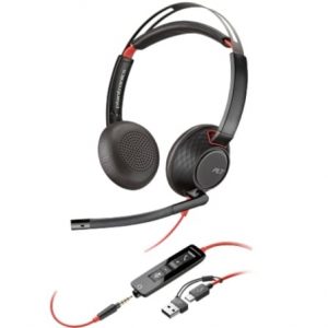 art_hp-pol-8x231aa_1 Auriculares Poly Blackwire 5220 + Adaptador USB-C/A/ con Micrófono/ Jack 3.5mm/ Negro