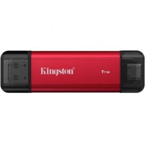 art_kin-ssd-dual-pt-1tb-rd_1 Disco Externo SSD Kingston Dual Portable SSD 1TB/ USB Tipo-C y USB 3.2/ Rojo