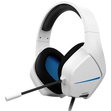 art_krom-aur-kopa-move-wh_1 Auriculares Gaming con Micrófono Krom Kopa Move/ Jack 3.5/ Blancos