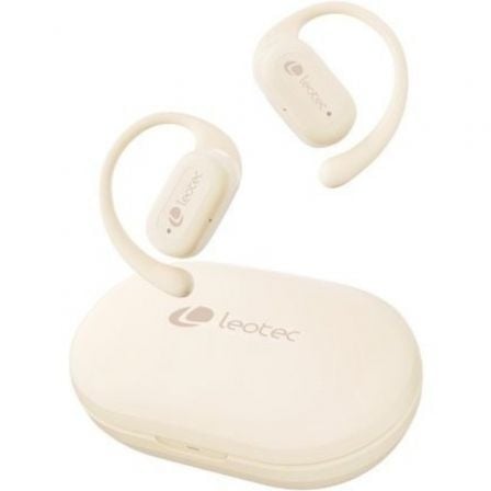 art_leo-aur-letws01w_1 Auriculares Deportivos Bluetooth Leotec Open Air Zenith Sport con estuche de carga/ Autonomía 6.5h/ Beige