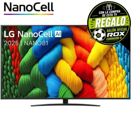 Televisor LG NanoCell 65NANO81A6A 65"/ Ultra HD 4K/ Smart TV/ WiFi