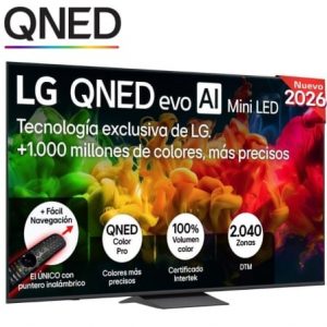Televisor LG QNED evo AI QNED83B Mini LED 85QNED8EB3A 85"/ Ultra HD 4K/ Smart TV/ WiFi