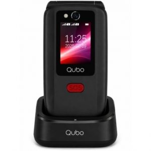 art_qub-tel-x-d340cb-4g-bk_1 Teléfono Móvil Qubo X-D340CB 4G para Personas Mayores/ Negro