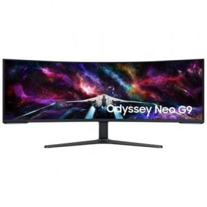 art_sam-m-s57cg952nu_1 Monitor Gaming Ultrapanorámico Curvo Samsung Odyssey Neo G9 S57CG952NU 57"/ Dual UHD/ 1ms/ 240Hz/ VA/ Regulable en altura/ Blanco