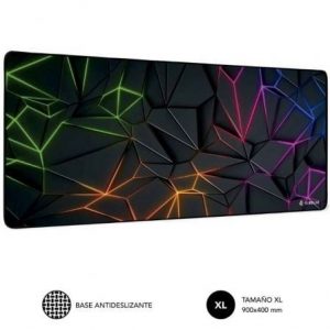 art_sub-alf-mp-01puw07_1 Alfombrilla Subblim Neon Obsidian XL/ 900 x 400 x 3 mm