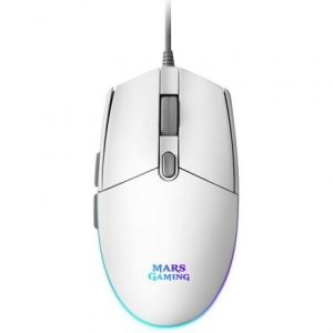 art_tac-mou-mmgw_1 Ratón Gaming Mars Gaming MMGW/ Hasta 3200 DPI/ Blanco
