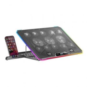art_tac-ref-mnbc13-bk_1 Soporte Refrigerante Mars Gaming MNBC13 para Portátiles hasta 17"/ Iluminación LED