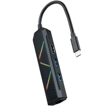 art_too-hub-10-16-0501_1 Docking USB Tipo-C Nanocable 10.16.0501/ 2xUSB/ 1xUSB Tipo-C PD/ 1xHDMI/ 1xRJ45/ Negro