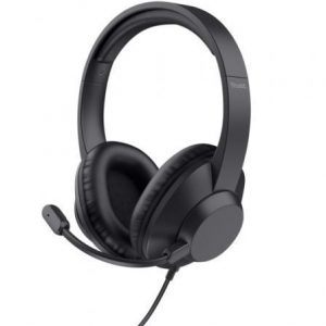 Auriculares Trust Ayda Max/ con Micrófono/ Jack 3.5/ Negros