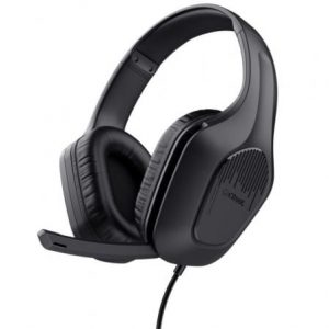art_tru-aur-gxt-417-zirox-bk_1 Auriculares Gaming con Micrófono Trust Gaming GXT 417 Zirox/ Jack 3.5/ Negros