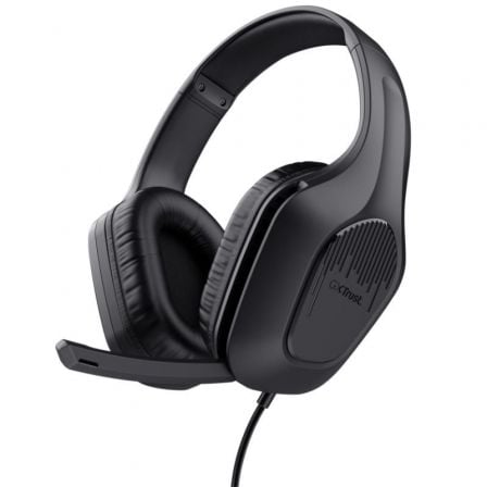 art_tru-aur-gxt-417-zirox-bk_1 Auriculares Gaming con Micrófono Trust Gaming GXT 417 Zirox/ Jack 3.5/ Negros