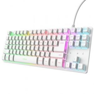 art_tru-tec-gxt-833-thado-wh_1 Teclado Gaming Trust Gaming GXT 833 Thado TKL 25896/ Blanco