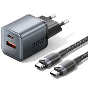 art_ven-carga-tz-fewh0-eu_1 Cargador de Pared GaN Vention TZ-FEWH0-EU/ 1xUSB Tipo-C/ 1xUSB/ 30W