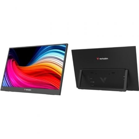 art_verb-m-32401_1 Monitor Portátil Verbatim Non-Touch Light 15.6"/ Full HD/ Multimedia/ Negro