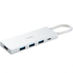 art_xia-hub-tipo-c-5-en-1-wh_1 Docking USB 3.0 Tipo-C Xiaomi 5 en 1/ 3xUSB/ 1xUSB Tipo-C PD/ 1xHDMI/ Blanco