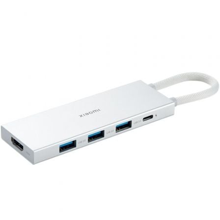 art_xia-hub-tipo-c-5-en-1-wh_1 Docking USB 3.0 Tipo-C Xiaomi 5 en 1/ 3xUSB/ 1xUSB Tipo-C PD/ 1xHDMI/ Blanco