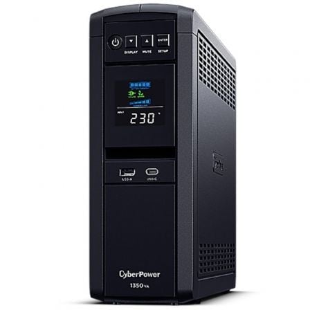 art_cyb-li-cp1350epfclcd_1 SAI Línea Interactiva Cyberpower CP1350EPFCLCD/ 1350VA-810W/ 6 Salidas/ Formato Torre