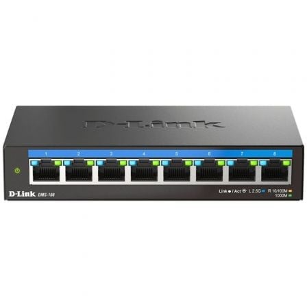 art_dlk-switch-dms-108_1 Switch D-Link DMS-108 8 Puertos/ RJ-45 10/100/1000/2.5 Gbps