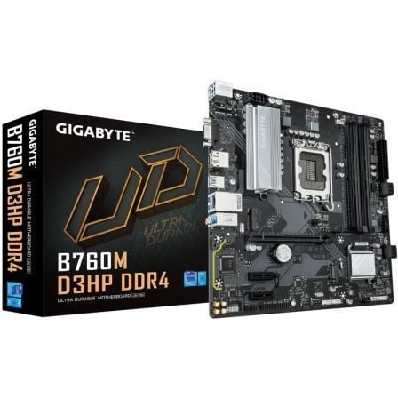 art_gig-pb-b760m-d3hp-ddr4_1 Placa Base Gigabyte B760M D3HP DDR4 Socket 1700/ DDR4/ PCIe 4.0/ Micro ATX