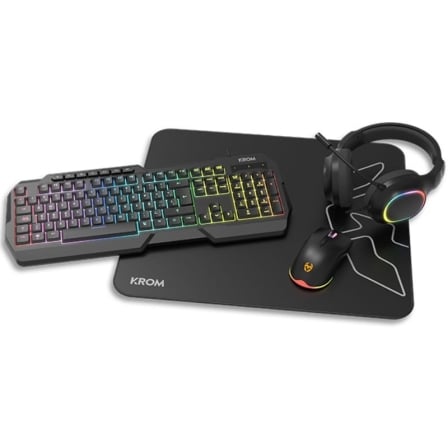 art_krom-pack-kenta-bk_1 Pack Gaming Krom Kenta/ Teclado RGB + Ratón + Alfombrilla + Auriculares