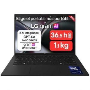 art_lgp-14zd90u-g-ax85bn_1 Portátil LG Gram 14ZD90U-G.AX85BN Intel Core Ultra 7-355/ 32GB/ 512GB SSD/ 14"/ Sin Sistema Operativo
