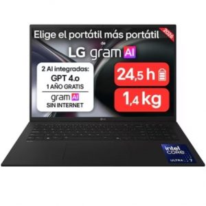 art_lgp-17zd90tl-g-ax85bn_1 Portátil LG Gram 17ZD90TL-G.AX85BN Intel Core Ultra 7-258V/ 32GB/ 512GB SSD/ 17"/ Sin Sistema Operativo