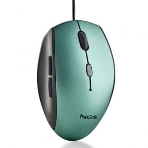 art_ngs-mou-mothice_1 Ratón Ergonómico NGS Moth Ice/ Hasta 1600 DPI/ Verde Hielo