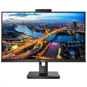 art_phil-m-242b1h_1 Monitor Profesional Philips 242B1H 23.8"/ Full HD/ Webcam/ Multimedia/ Regulable en altura/ Negro