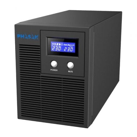 art_phk-sai-1060-va-protk-torre_1 SAI Línea Interactiva Phasak Protekt 1060 VA/ 1060VA-700W/ 4 Salidas/ Formato Torre