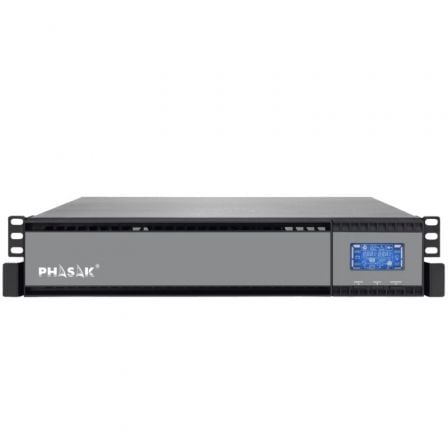SAI Online Phasak Rack 19" 1000 VA Online LCD/ 1000VA-900W/ 2 Salidas/ Formato Rack