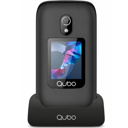 art_qub-tel-p-221bkc-4g_1 Teléfono Móvil Qubo P-221BKC 4G para Personas Mayores/ Negro