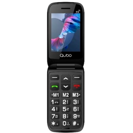 art_qub-tel-p-221rd-4g_1 Teléfono Móvil Qubo P-221RD 4G para Personas Mayores/ Rojo