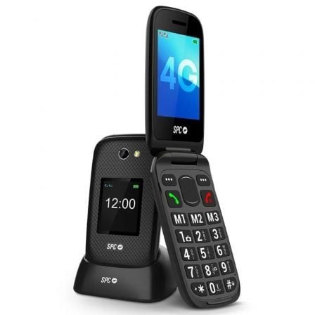 art_spc-tel-harmony-2-4g-bk_1 Teléfono Móvil SPC Harmony 2 4G para Personas Mayores/ Negro