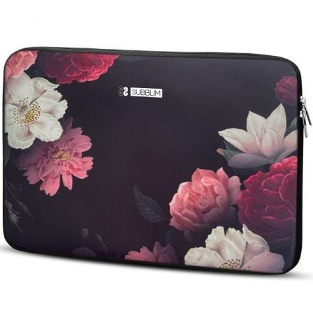 art_sub-funda-tr-sl-neo-flo-14_1 Funda Subblim Trendy Sleeve Neo Flowers para Portátiles hasta 14"