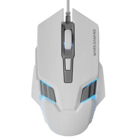 art_tac-mou-mm024-wh_1 Ratón Gaming Mars Gaming MM024/ Hasta 4000 DPI/ Blanco