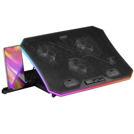 art_tac-ref-mnbc6_1 Soporte Refrigerante Mars Gaming MNBC6 para Portátiles hasta 19"/ Iluminación LED