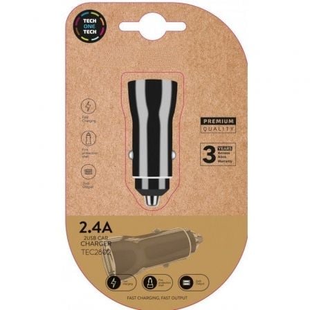 art_tot-carga-coche-tec2802_1 Cargador de Coche Tech One Tech TEC2802/ 2xUSB/ 12W