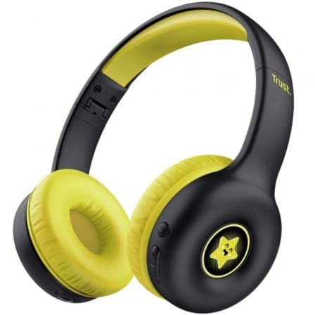art_tru-aur-nouna-wir-kids-bk_1 Auriculares Infantiles Inalámbricos Trust Nouna Kids/ con Micrófono/ Negros