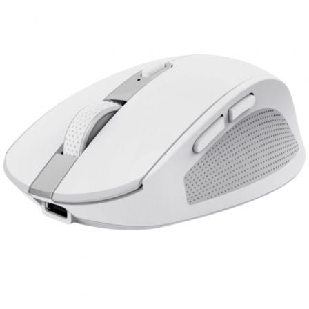 art_tru-mou-ozaa-comp-wh_1 Ratón Inalámbrico Trust Ozaa Compact Wireless/ Batería recargable/ Hasta 3200 DPI/ Blanco